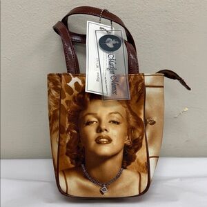 Marilyn Monroe Tan and Brown Tote